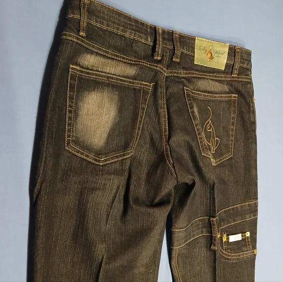 Pre-loved Women's Vintage Baby Phat Black Jeans - Picture 3 of 14